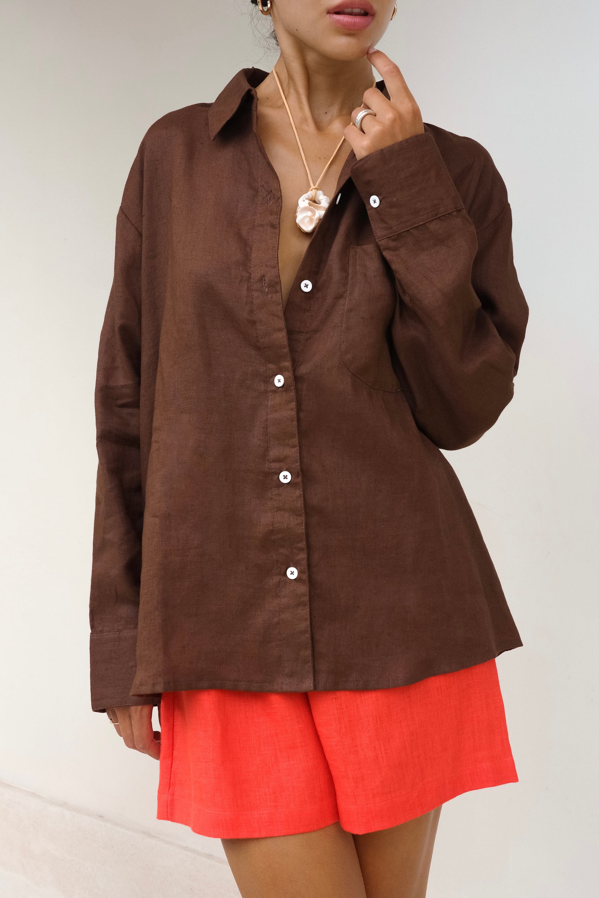 KIRA LINEN SHIRT