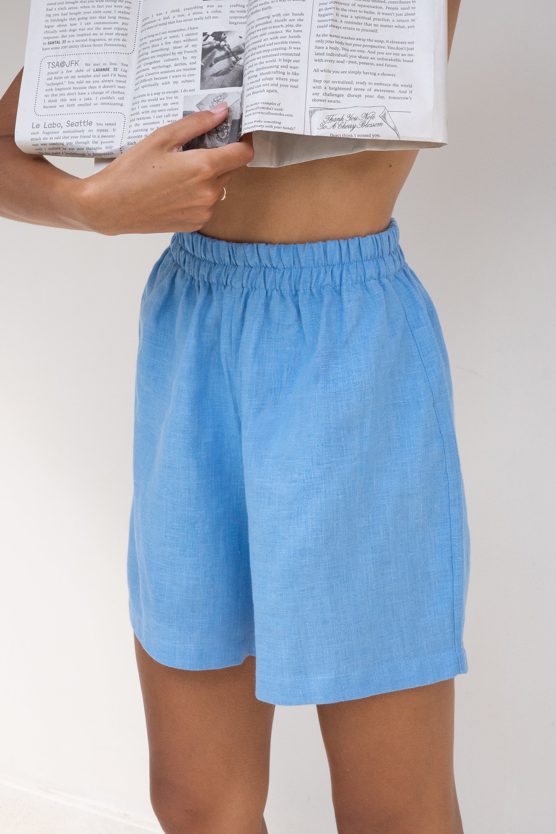 LINEN SHORTS