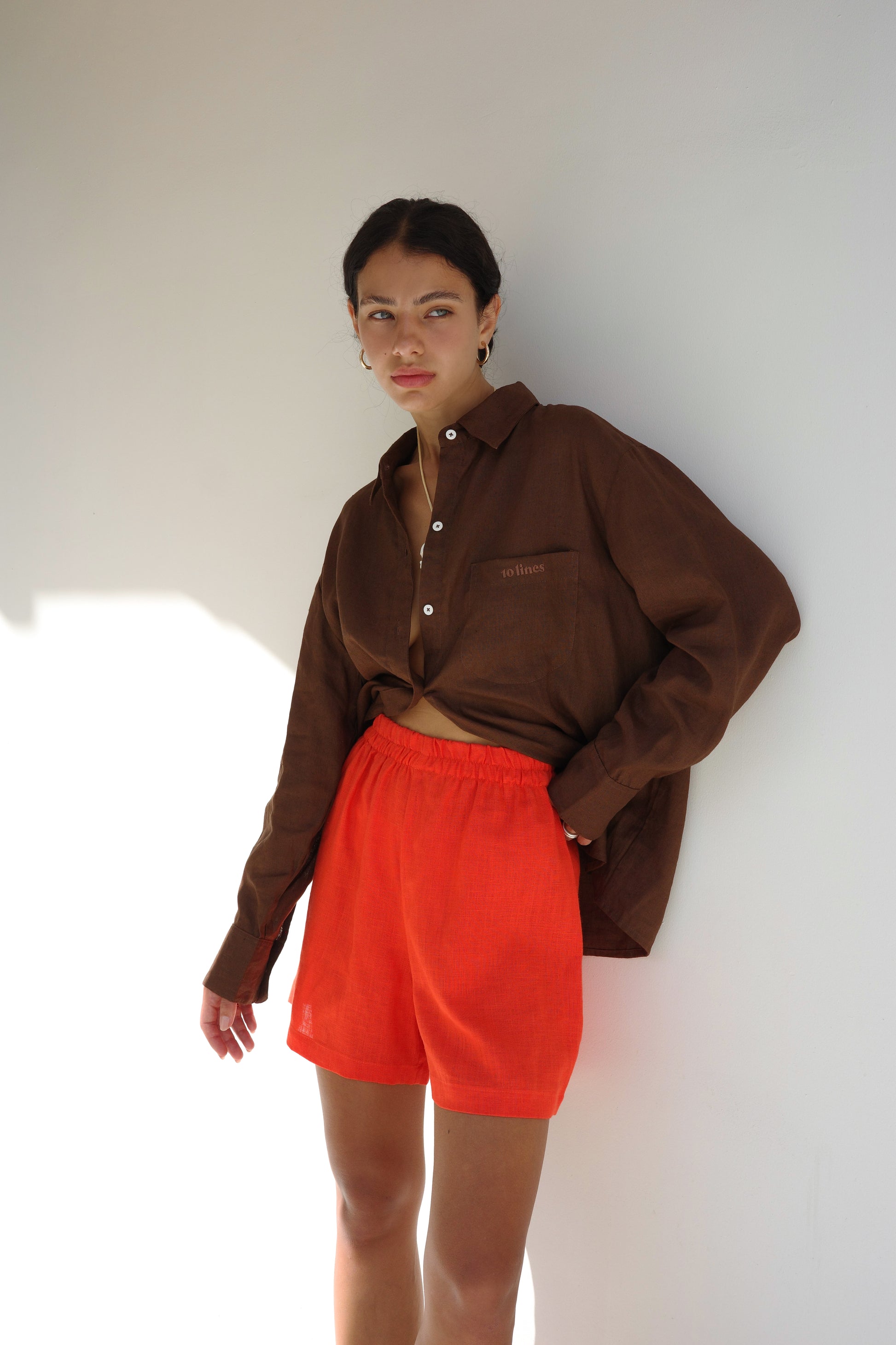 LINEN SHORTS