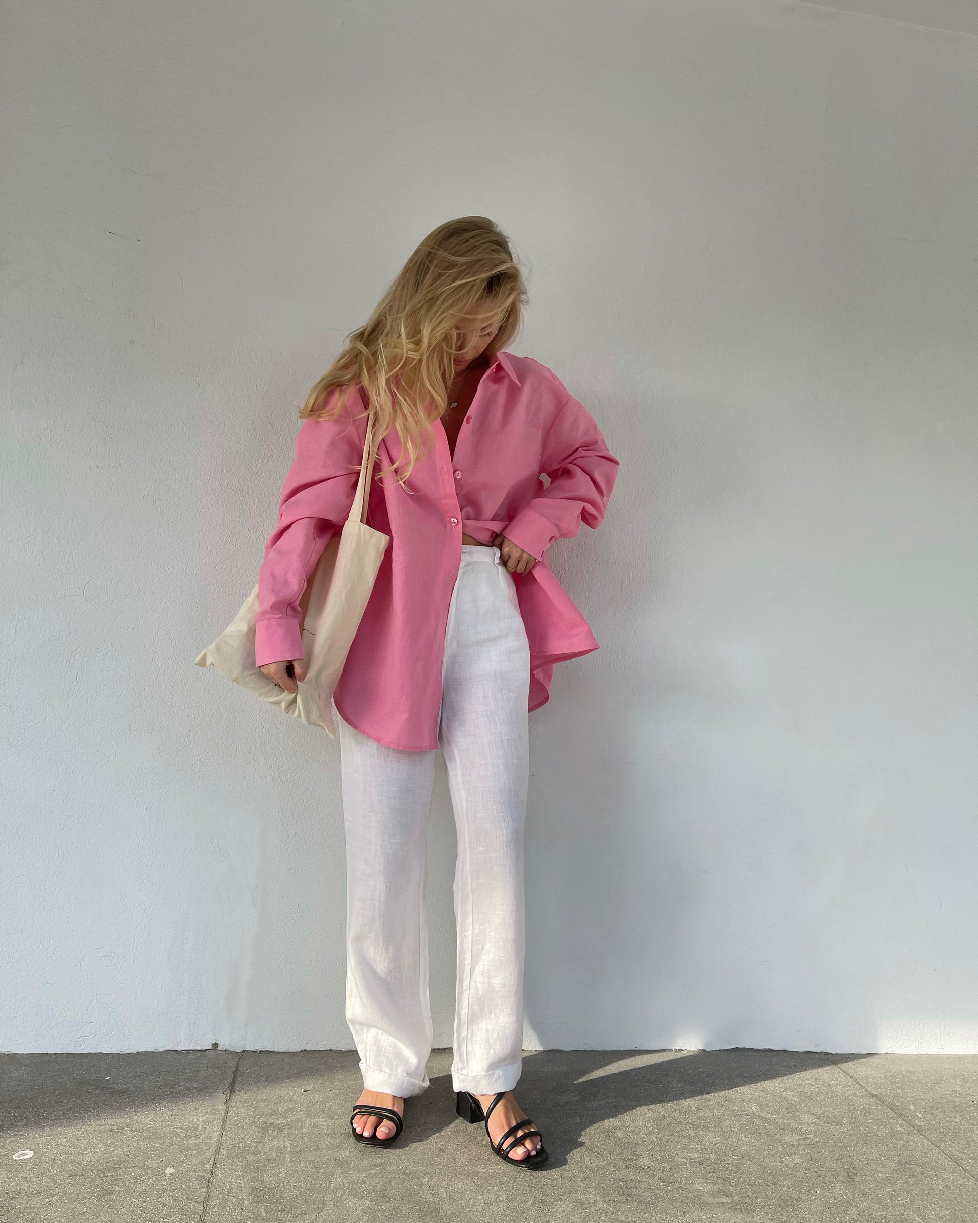 LINEN HIGHRISE TROUSERS
